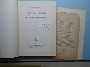 Imagen del vendedor de Mensch und Materie: Ein Beitrag zur geistbejahender Naturerkenntnis durch Entwicklung von Beobachung und Denken nach der Methode Goethes. a la venta por Antiquariat Heinzelmnnchen