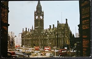Manchester Postcard Albert Square Vintage 1969
