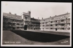 Oxford Wadham College Postcard Real Photo