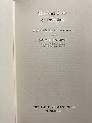 The First Book of Discipline