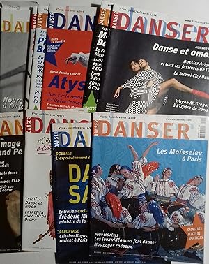 Danser. Magazine mensuel consacré à la danse. Année 2011 complète. 11 numéros, du N° 305 au N° 315.