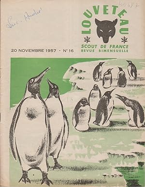 Louveteau 1957 N° 16. Revue bimensuelle des Scouts de France. 20 novembre 1957.