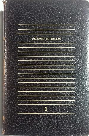 Bild des Verkufers fr La comdie humaine. Etudes de m urs au dix-neuvime sicle. Tome 1 seul : Louis Lambert - La maison du Chat qui pelote - Le lys dans la valle - La vendetta - Une double famille - La fille aux yeux d'or - Le Colonel Chabert. zum Verkauf von Librairie Et Ctera (et caetera) - Sophie Rosire