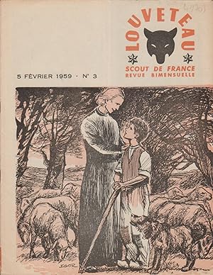 Louveteau 1959 N° 3. Revue bimensuelle des Scouts de France. 5 février 1959.