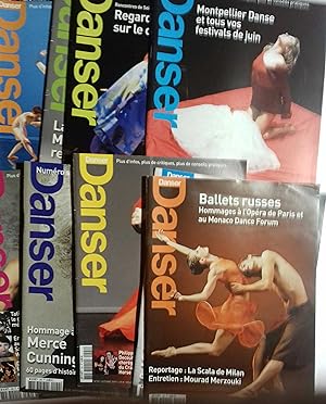 Danser. Magazine mensuel consacré à la danse. Année 2009 incomplète. 10 numéros sur 11 (du N° 284...