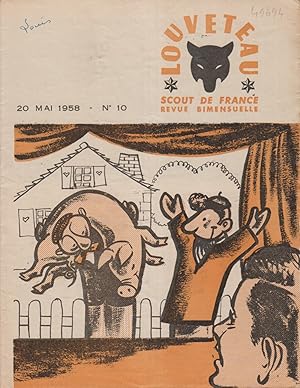 Louveteau 1958 N° 10. Revue bimensuelle des Scouts de France. 20 mai 1958.