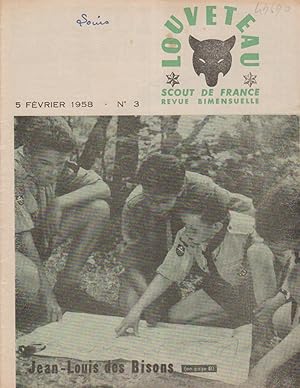 Louveteau 1958 N° 3. Revue bimensuelle des Scouts de France. 5 février 1958.