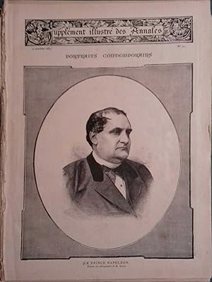 Imagen del vendedor de Portrait du Prince Napolon, d'aprs une photographie de Nadar. Portraits contemporains. 2 octobre 1887. a la venta por Librairie Et Ctera (et caetera) - Sophie Rosire