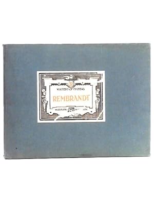 Bild des Verkufers fr Masters of Etching No. 20 - Rembrandt zum Verkauf von World of Rare Books
