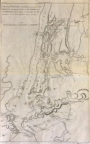 A Plan of New York Island, Part of Long Island &c. Showing the Position of the American and Briti...