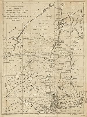 A New and Accurate Map of the Province of New York and Part of the Jerseys, New England and Canad...