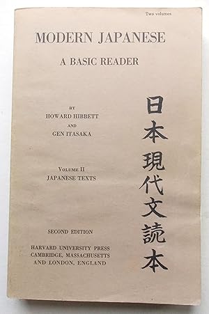 Modern Japanese A Basic Reader Volume II (2) Japanese Texts Second Edition