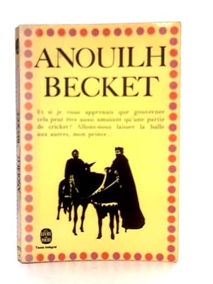 Seller image for Becket Ou L'Honneur de Dieu for sale by World of Rare Books