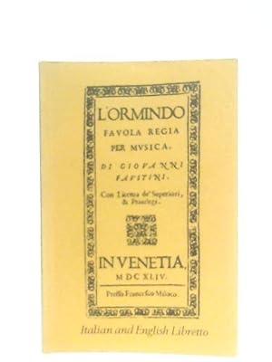 Seller image for L'Ormindo for sale by World of Rare Books