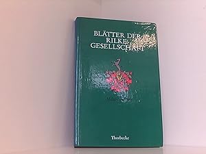 Blätter der Rilke- Gesellschaft XX. Jahrgang 1993. Rilke und die Schweiz