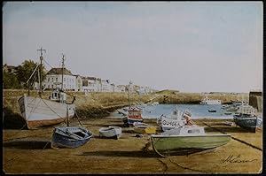 St. Peter Port Guernsey From Original Watercolour By Artist M Ewins