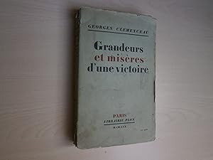 Seller image for GRANDEURS ET MISERES D'UNE VICTOIRE for sale by Le temps retrouv