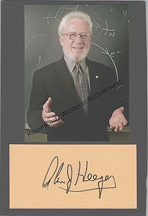 Seller image for Alan Heeger Nobelpreis fr Chemie 2000 // Autogramm Autograph signiert signed signee for sale by Antiquariat im Kaiserviertel | Wimbauer Buchversand