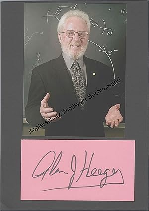 Seller image for Alan Heeger Nobelpreis fr Chemie 2000 // Autogramm Autograph signiert signed signee for sale by Antiquariat im Kaiserviertel | Wimbauer Buchversand