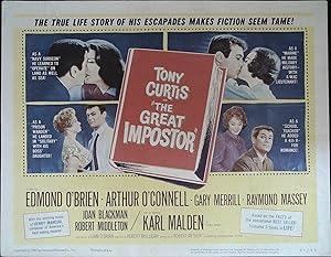 Image du vendeur pour The Great Impostor Lobby Title Card 1961 Tony Curtis, Karl Malden mis en vente par AcornBooksNH