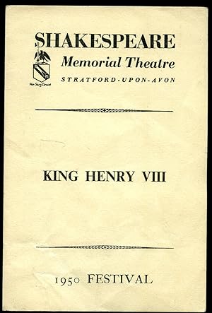 Bild des Verkufers fr King Henry VIII: Souvenir Theatre Programme Performed at Shakespeare Memorial Theatre, Stratford-upon-Avon | 1950 Festival zum Verkauf von Little Stour Books PBFA Member