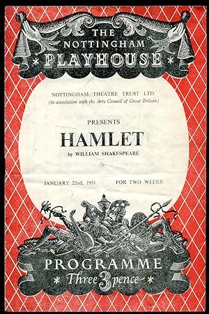 Seller image for Hamlet: Souvenir Theatre Programme Performed at The Nottingham Playhouse for sale by Little Stour Books PBFA Member