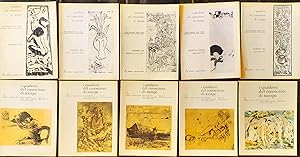 dieci numeri "I quaderni del conoscitore di stampe" con incisioni fuori testo anni '70
