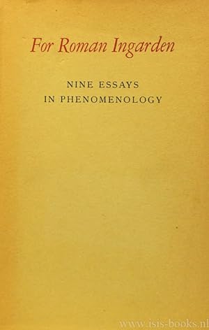 Seller image for For Roman Ingarden. Nine essays in phenomenology. for sale by Antiquariaat Isis
