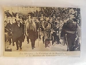 Les obsèques - le Président de la République et les membres du gouvernement