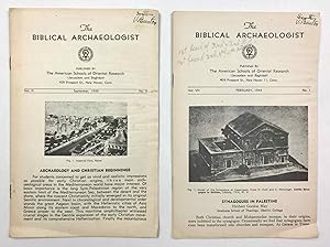 The Biblical Archaeologist. Vol. II,3: September 1939. Vol. VII,1: February 1944. 2 volumes