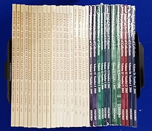 Journal of the History of Collections Volume 1 [-16] [ 32 issues, 1989-2004 unbroken run ]