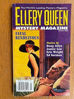 Image du vendeur pour Ellery Queen Mystery Magazine March 2002 mis en vente par Scene of the Crime, ABAC, IOBA