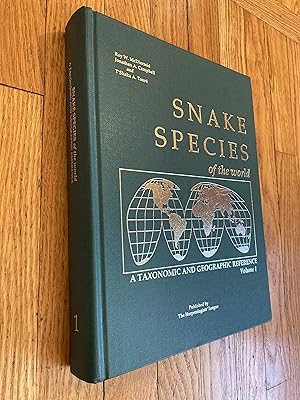 Seller image for SNAKE SPECIES OF THE WORLD: A Taxonomic and Geographic Reference, Volume 1 for sale by Paul Gritis Books