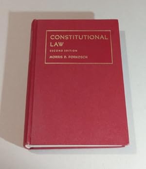 Bild des Verkufers fr Constitutional Law Second Edition 1969 zum Verkauf von Erlandson Books