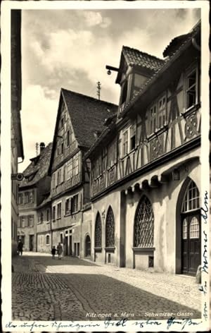 Bild des Verkufers fr Ansichtskarte / Postkarte Kitzingen in Mainfranken Bayern, Schweizer Gasse, Huser zum Verkauf von akpool GmbH