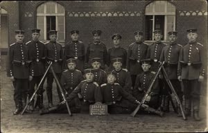 Foto Ansichtskarte / Postkarte Deutsche Soldaten in Uniformen, Gruppenbild, I. WK