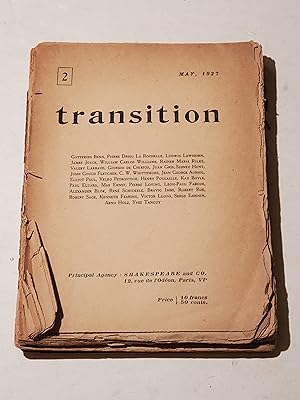 Seller image for Transistion No.2 May 1927: James Joyce - Kay Boyle - Rainer Maria Rilke - Juan Gris for sale by rareviewbooks