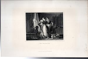 Bild des Verkufers fr ENGRAVING: "The Valentine"., from The Library of Choice Literature zum Verkauf von Dorley House Books, Inc.