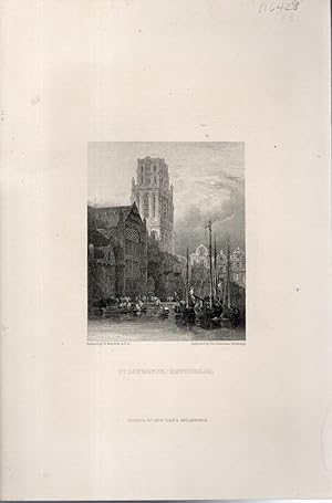 Imagen del vendedor de ENGRAVING: "St. Lawrence (Church), Rotterdam"., from The Library of Choice Literature a la venta por Dorley House Books, Inc.