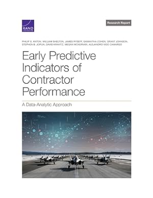 Seller image for Early Predictive Indicators of Contractor Performance: A Data-Analytic Approach (Paperback or Softback) for sale by BargainBookStores