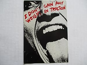 Seller image for Stephen Paul Miller and James M Hayes I Don t Gain Any Weight in Traction Judy Caden Gallery 1981 Exhibition invite postcard for sale by ANARTIST