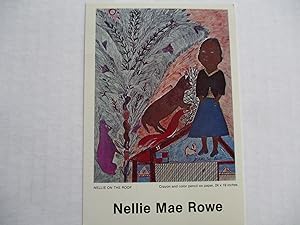 Seller image for Nellie Mae Rowe Folk Art Parsons Dreyfuss Gallery 1979 Exhibition invite postcard for sale by ANARTIST