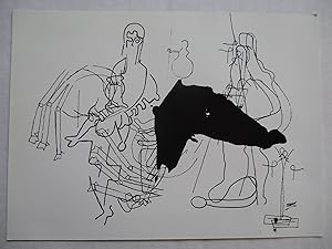 Seller image for Markus Oehlen Recent Large Drawings David Nolan Gallery Exhibition invite postcard for sale by ANARTIST