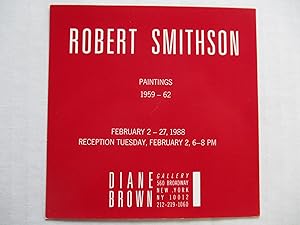 Imagen del vendedor de Robert Smithson Diane Brown 1988 Exhibition invite postcard a la venta por ANARTIST