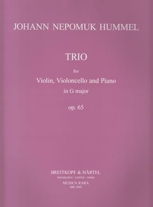 Bild des Verkufers fr Piano Trio in G, Op.65 - Set of Parts zum Verkauf von Hancock & Monks Music