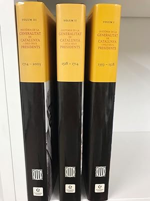 Seller image for Histria de la Generalitat de Catalunya i els seus presidents. Obra completa, tres volums for sale by Campbell Llibres