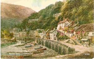 Lynmouth Devon Postcard Mars Hill Vintage 1970