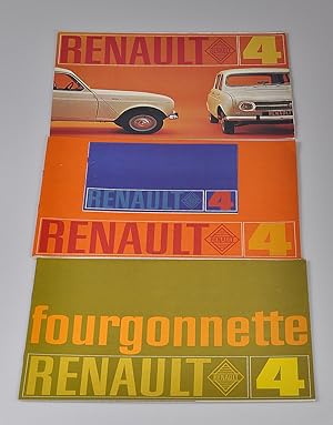 Renault 4 + Renault 4 Fourgonnette, catalogue, sales, brochure, prospekt
