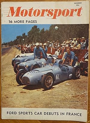 Motorsport - December 1952