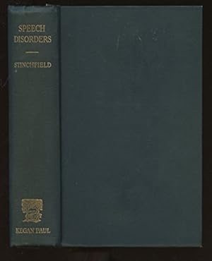 Imagen del vendedor de Speech Disorders; a Psychological Study of the Various Defects of Speech a la venta por WeBuyBooks